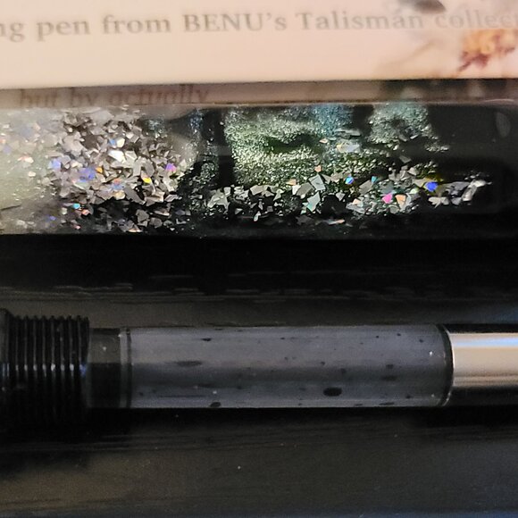 BENU Talisman Edelweiss Fountain Pen (used 4-5x) - Fine stainless steel nib - Picture 5 of 10